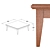 Oak Tea Table 3D model small image 3