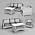 Nola Lounge Set - Modern and Stylish 3D model small image 2