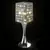 Elegant Crystal Bedside Table Lamp 3D model small image 1