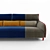 DePadova Leger: Elegant 3-Seater Sofa 3D model small image 3