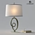 Elegant Glass Ball Lamp 3D model small image 1