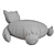 Snorlax Bean Bag Chair 3D model small image 3