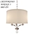 Crystorama Mirage 3-Light Nickel Chandelier 3D model small image 1