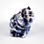 Elegant Porcelain Cat Figurine 3D model small image 1