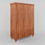 Restored Antique Wardrobe 3D model small image 1