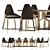 Sleek 14-Seater Dining Table 3D model small image 2