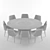 Versatile Chair Table Combo 3D model small image 2