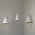 Industrial Loft Pendant Lamp Set 3D model small image 2