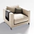 Elegant Reversi Sofa: Timeless Beauty 3D model small image 1