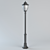 Sleek Outdoor Wall Light 3D model small image 1