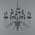 Ideal Lux ARTU 16-Light Chandelier 3D model small image 2