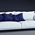 Modern Italian Sofa with Custom Colors 3D model small image 3