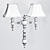 Cap Ferrat Bleu Double Sconce 3D model small image 3