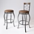 Bolivia Swivel Bar Chair: Elegant Design, Premium Quality! 3D model small image 1
