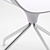 Sleek Vad Swivel Chair 3D model small image 3