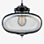 Italian Glass Pendant Light: Modern Elegance 3D model small image 1