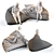 Title: Triangular Cushions with Mannequins 3D model small image 2