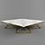 Contemporary Jasmine Marble Coffee Table 3D model small image 2