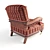 Elegant Provasi Wendell Armchair 3D model small image 2