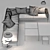 Modern Comfort: Molteni Sofa 3D model small image 3