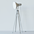 Industrial Loft Floor Lamp 3D model small image 2