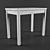 BYURSTA Extendable White Table 3D model small image 1