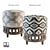 Serpent & Clover Ottoman: Elegant, Stylish and Comfy 3D model small image 1