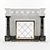 Sleek Modern Fireplace - 1550mm 3D model small image 2