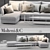 Elegant Molteni Sofa 3D model small image 1