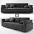 Modern and Versatile Biba Zeno Sofa 3D model small image 1