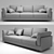 Modern and Versatile Biba Zeno Sofa 3D model small image 2