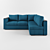 Cozy Bliss Sofa 3D model small image 1