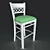 Edinburgh Bar Stool: Stylish and Functional 3D model small image 1