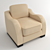 ArmaniCasa Debussy Armchair 3D model small image 1