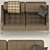 Midcentury Elegance: Florence Knoll Settee 3D model small image 2