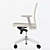 Elegant Swivel Chair: Step Mid Back 3D model small image 2