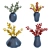 Leafy Vase: Stylish Ceramic décor 3D model small image 2