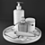 Luxury Bathroom Decor Set 3D model small image 3