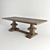 Elegant Oak Dining Table: Artwood PARIS 3D model small image 1