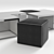 Sleek Cube Coffee Table+Tabouret | 102 x 102 x 42 cm 3D model small image 2