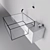 Sleek Sink Cub for Modern Spaces 3D model small image 1