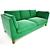 Modern Scandinavian Sofa: Stockholm 3D model small image 2