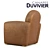 Elegant Leather Club Armchair 3D model small image 2