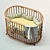 Convertible Moon Bed - Space-Saving Cot Transformer 3D model small image 3