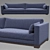 Sleek Loft Sofa by Frey 3D model small image 1