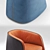 Sleek Leather Chair - DS-900 3D model small image 2