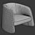 Sleek Leather Chair - DS-900 3D model small image 3