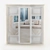 Classic Mirror-Faceted Wardrobe 3D model small image 1