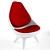 Orbit Swivel Lounge Chair 3D model small image 1