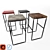 Archpole High Metal Bar Stool 3D model small image 2